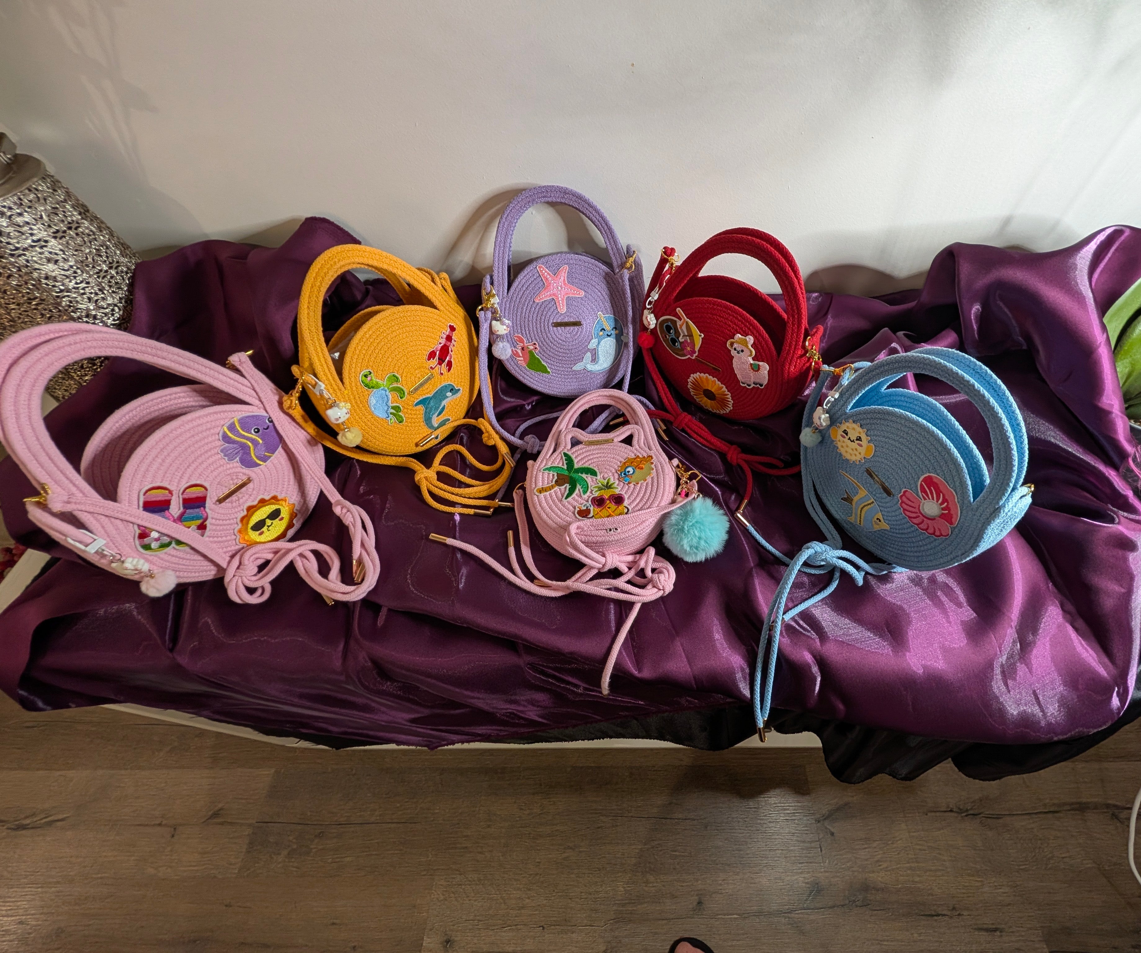 Little Joy Handmade Kids Cotton Cord Bags