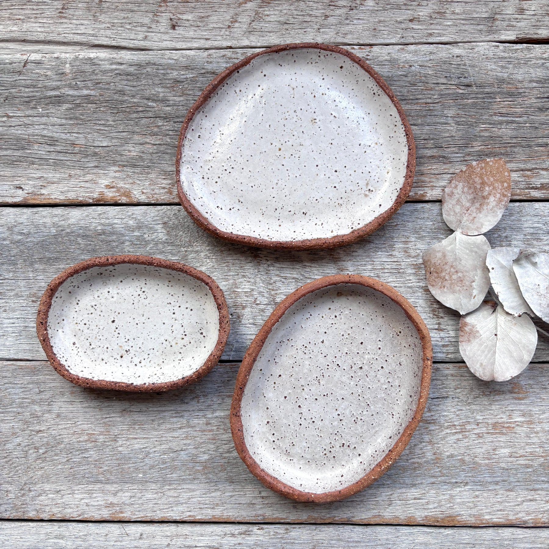 Rustic Ceramic Dishes | Set of 3 | SPRING SALE BUNDLE