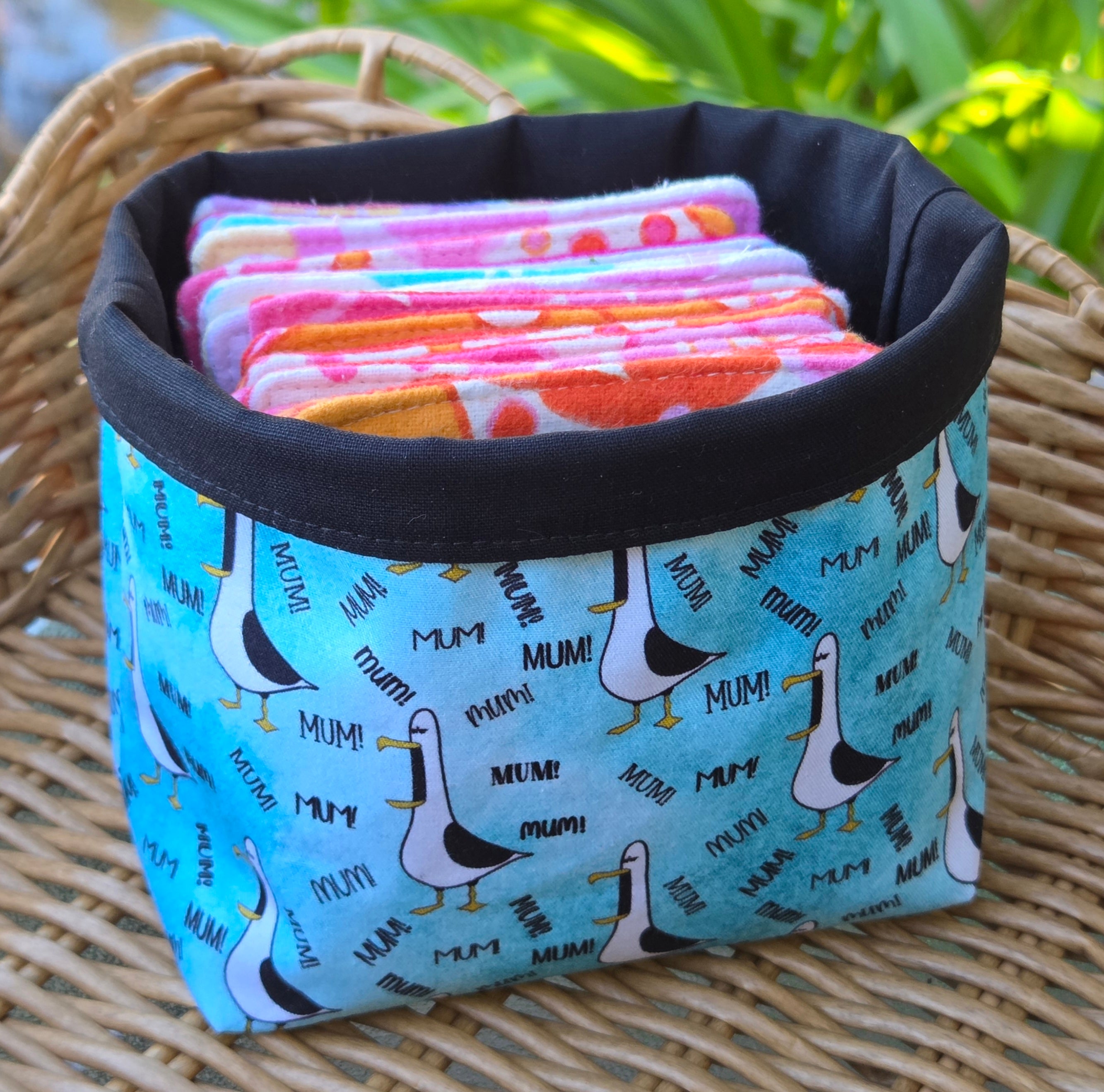 Little Fabric Baskets, mum or dad designs