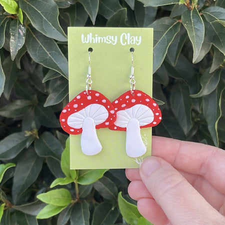 Fly Agaric Mushroom Earrings