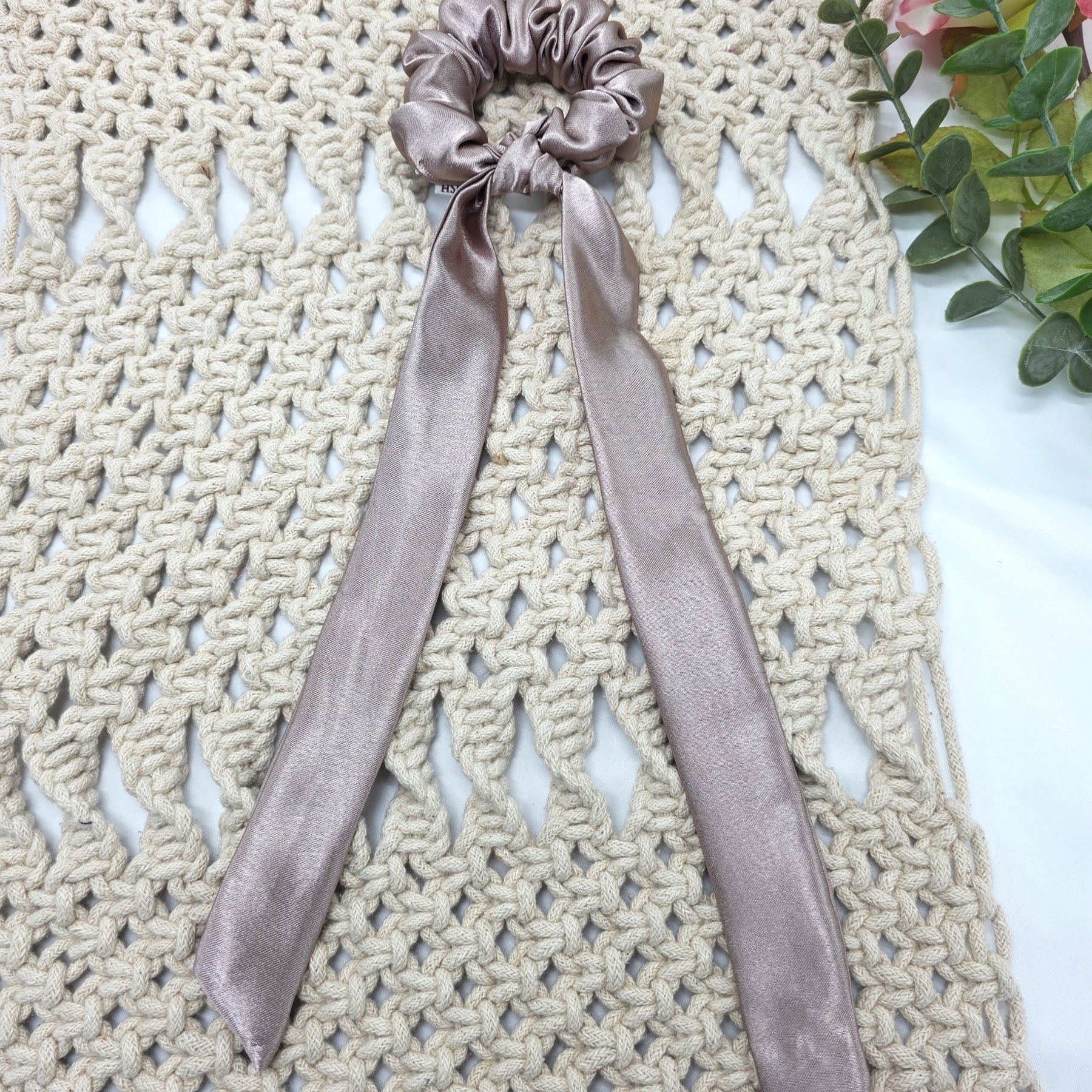 Satin Scrunchie Bow