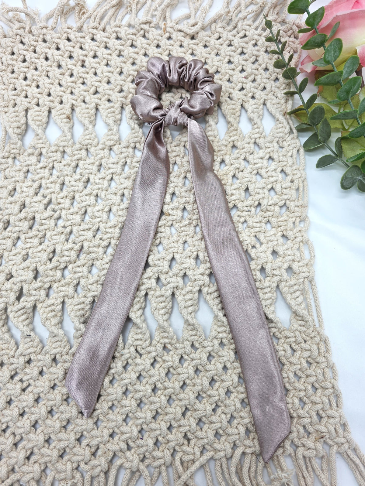 Satin Scrunchie Bow