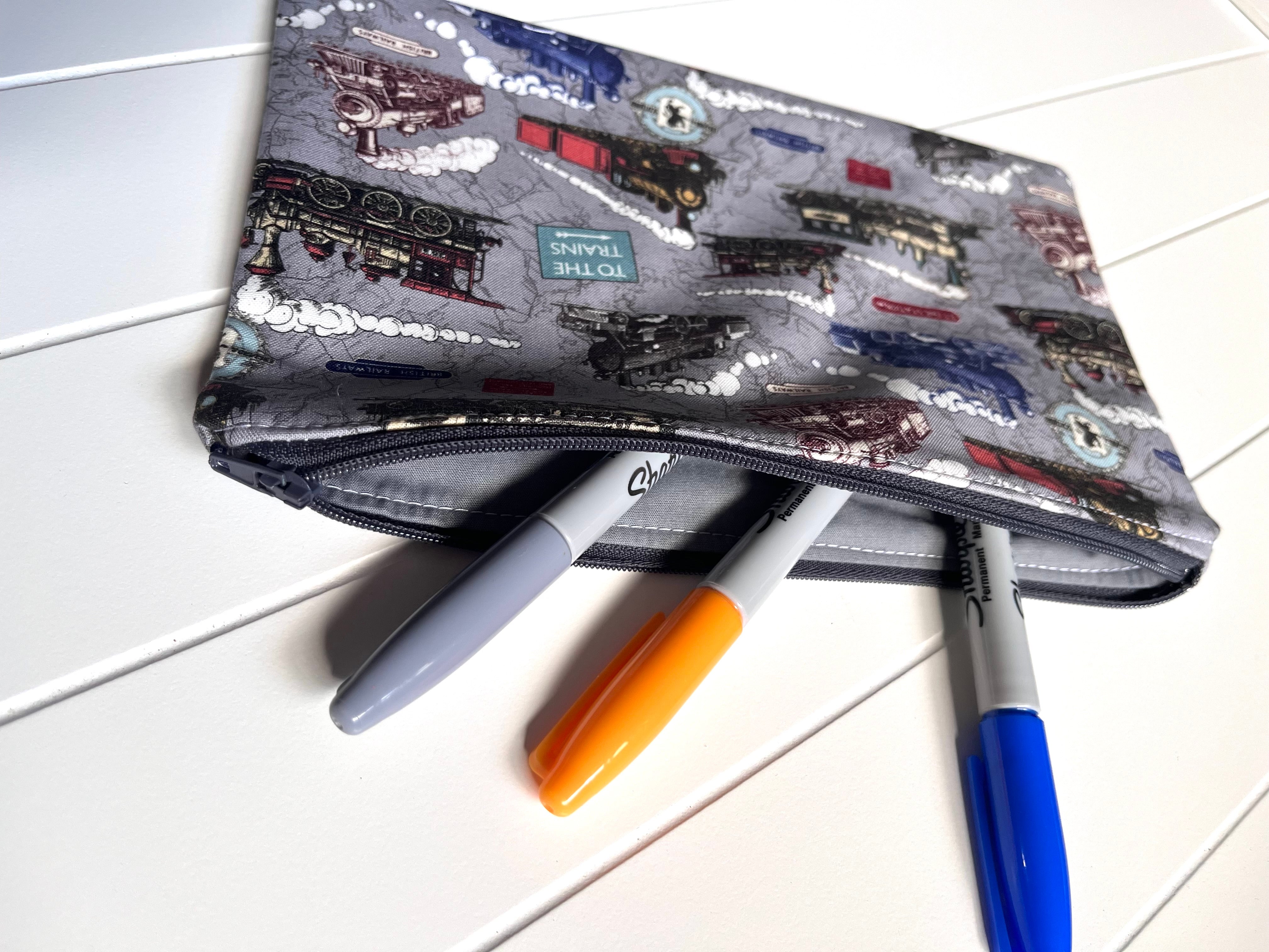 Train pencil case