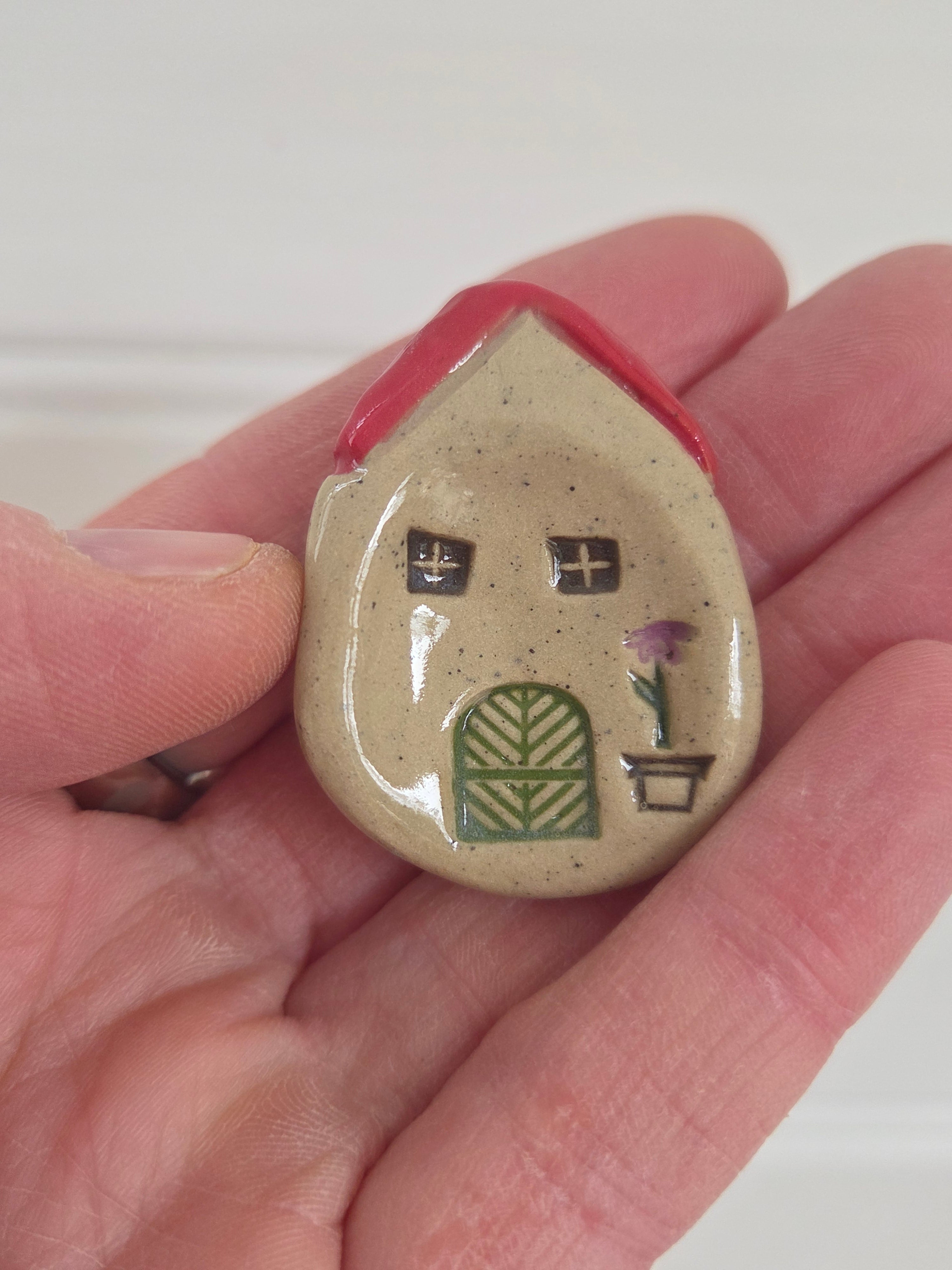 House Worry Stone - Red Roof