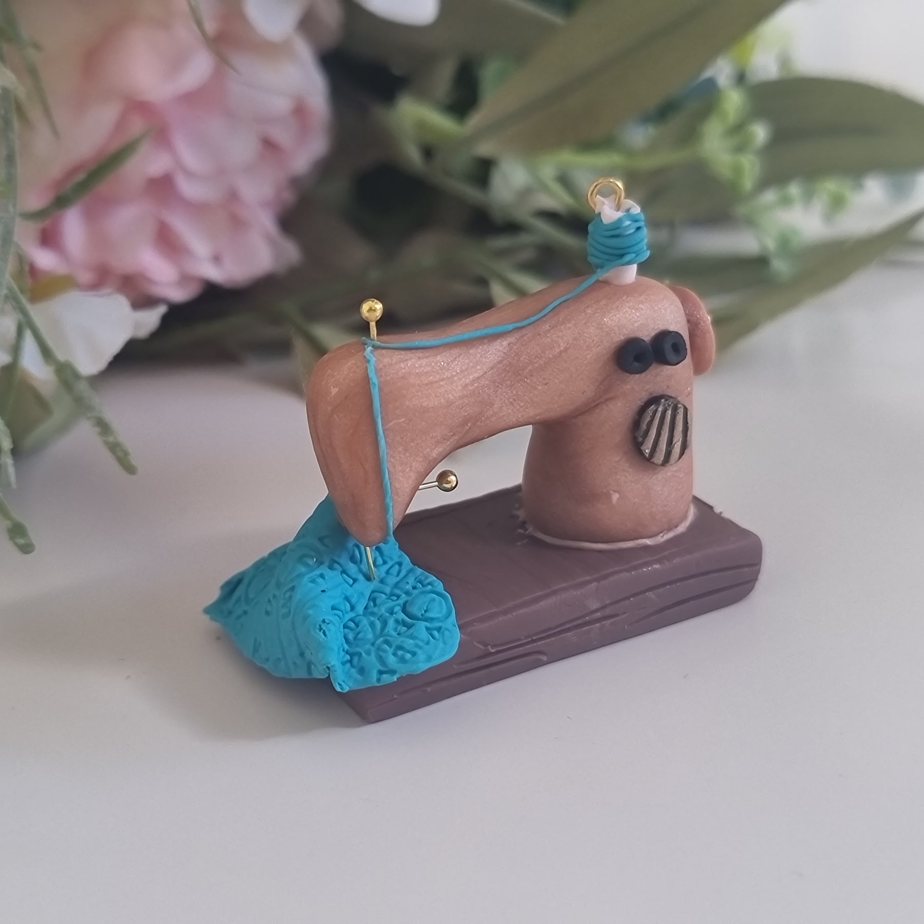 Miniature Sweing Machine - Teal