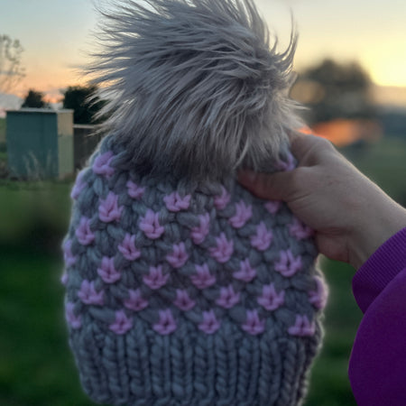 100% merino wool hand knit adults beanie