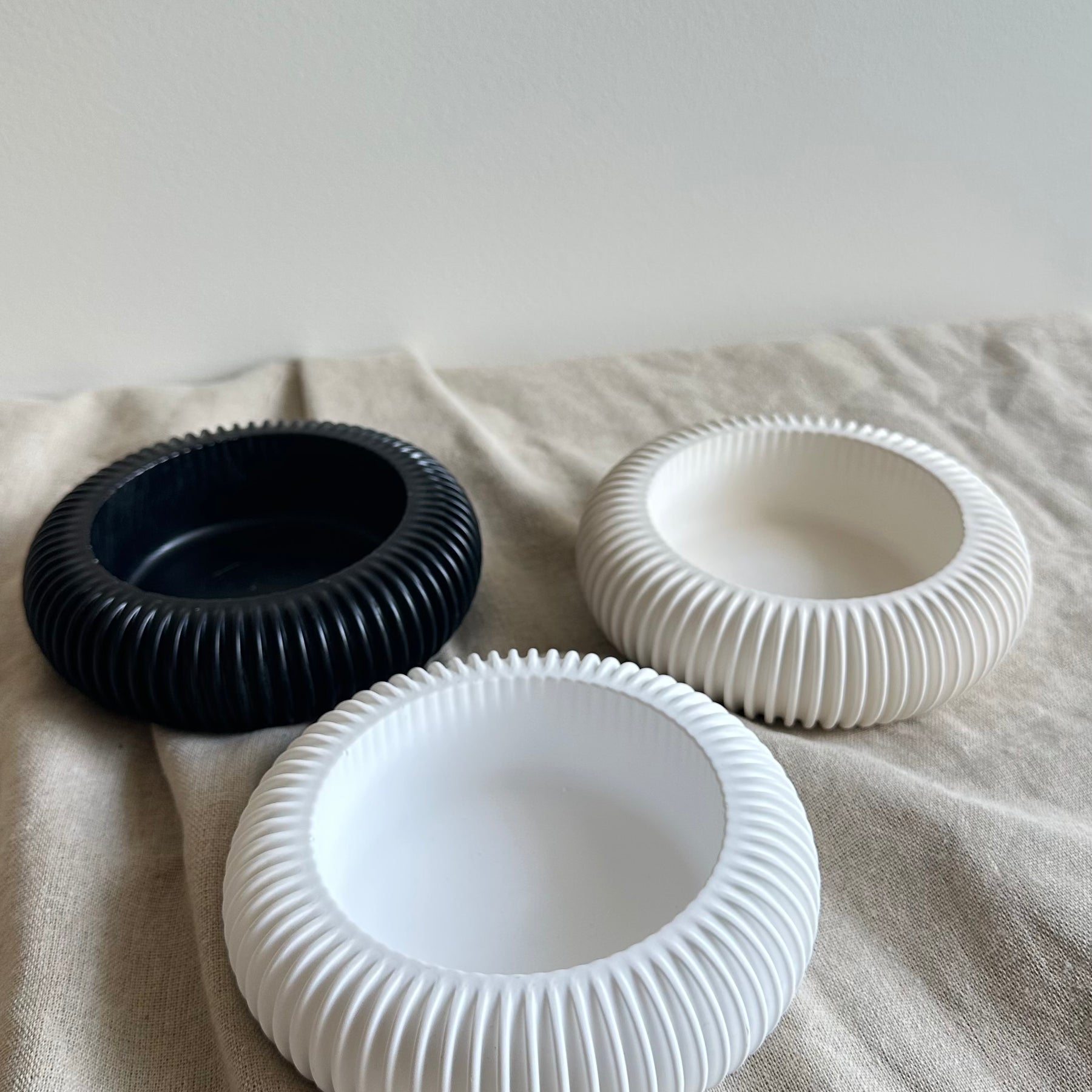 Refillable eco-resin candle holders