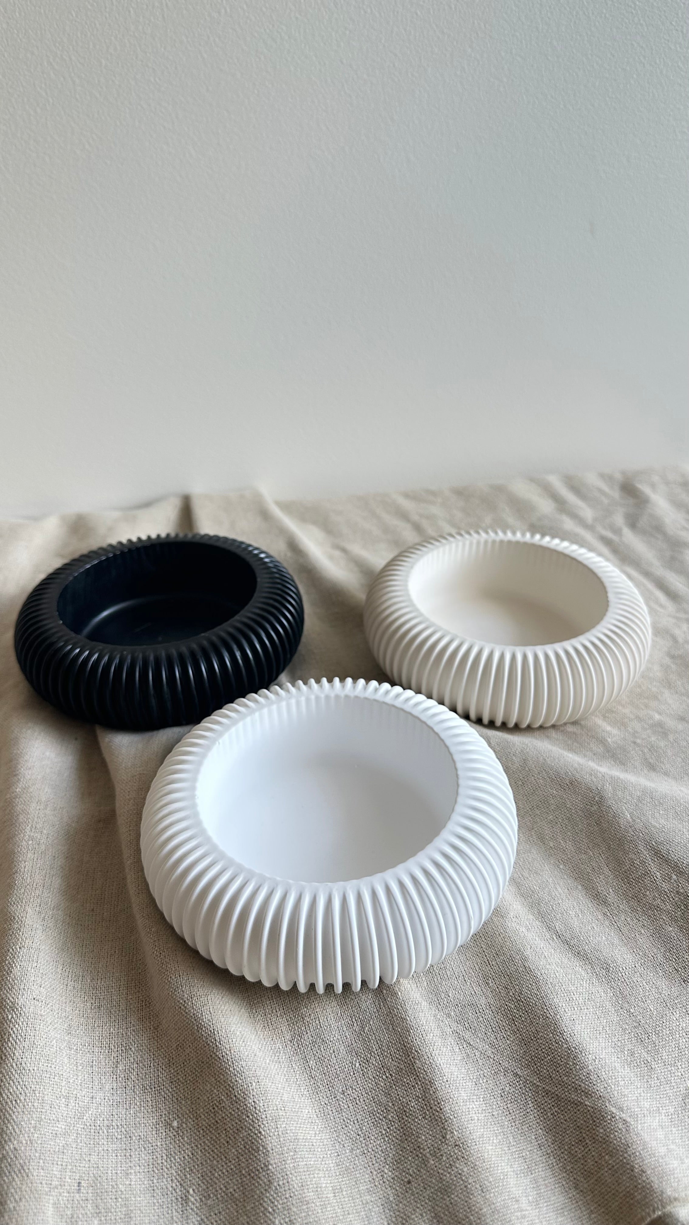 Refillable eco-resin candle holders