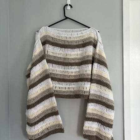 Crochet pullover sweater