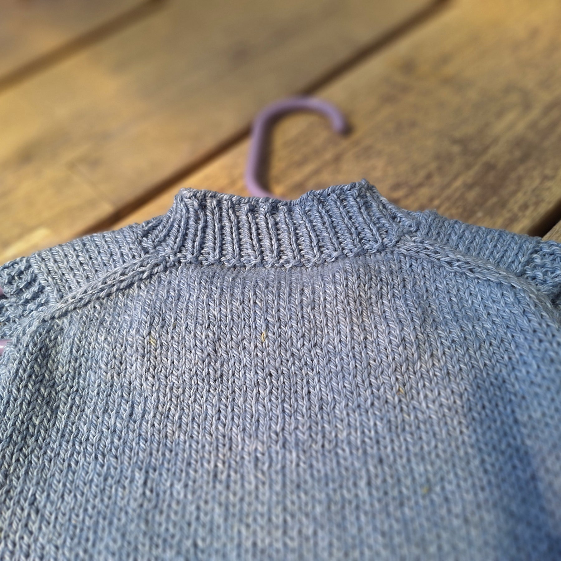 Handknitted Child's Between Seasons Vest Sz 4-6 Yrs