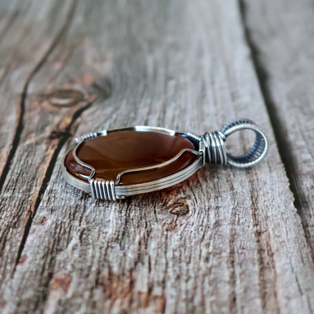 Handcrafted Carnelian Pendant - Talisman of Vitality