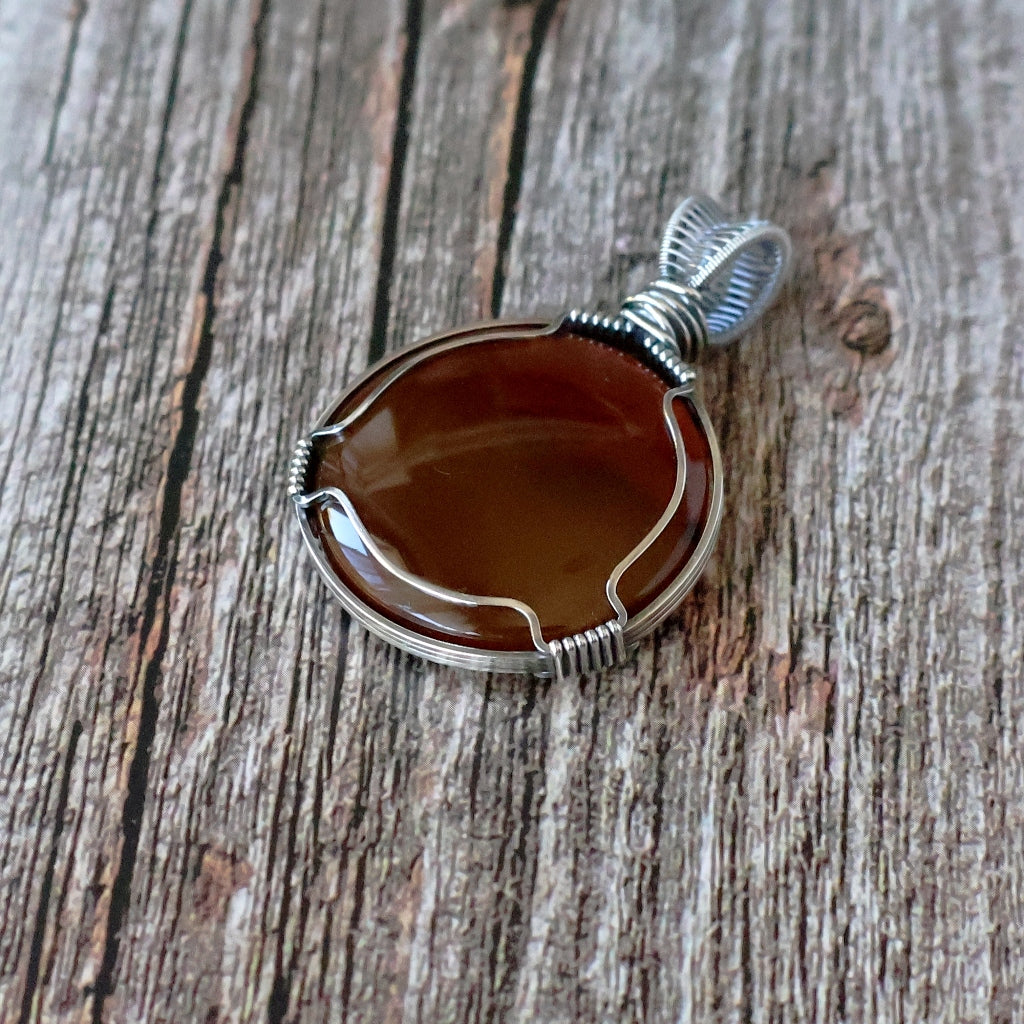 Handcrafted Carnelian Pendant - Talisman of Vitality