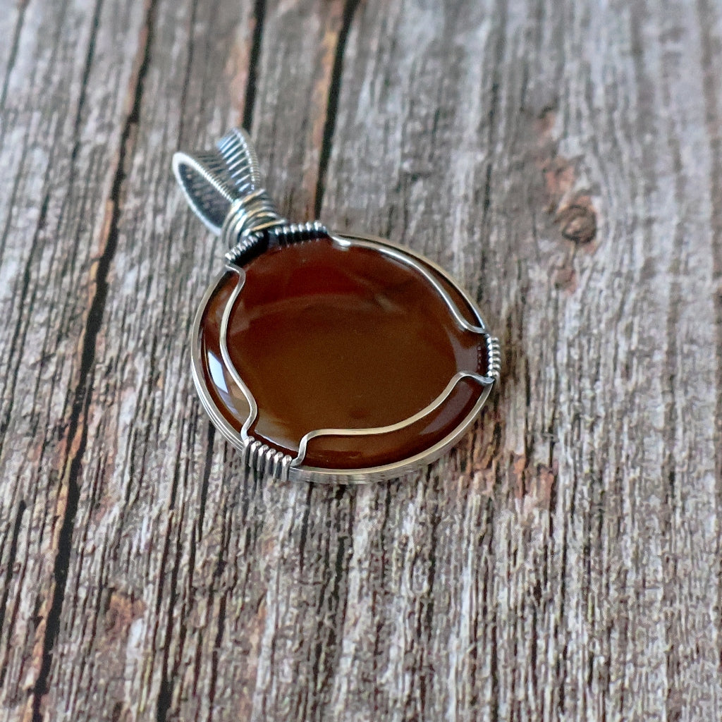 Handcrafted Carnelian Pendant - Talisman of Vitality