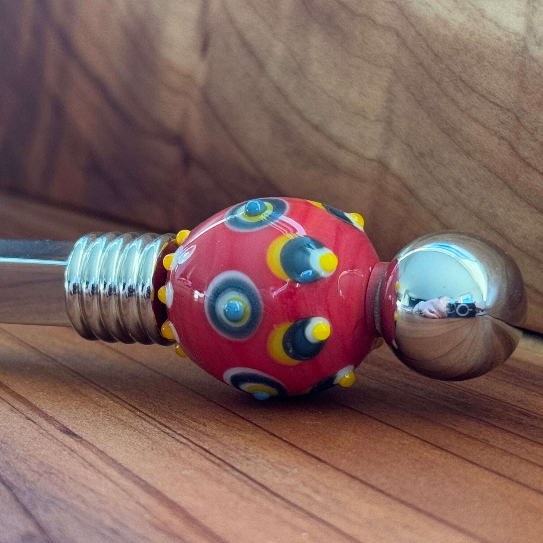 BEER BOTTLE OPENER with handmade BORRELLY BEAD #603