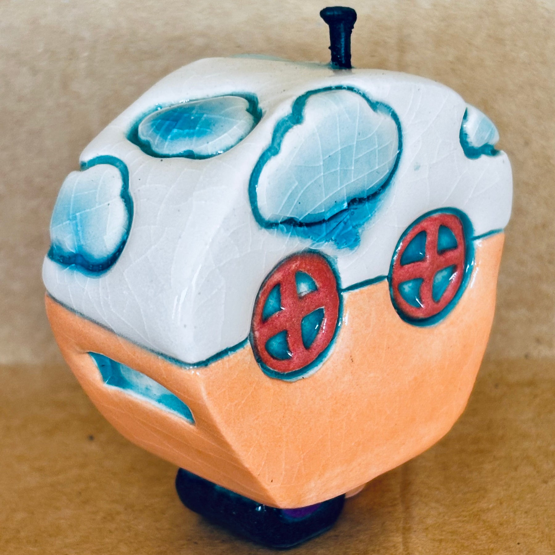 Small Retro Collectable Ceramic Caravan 7