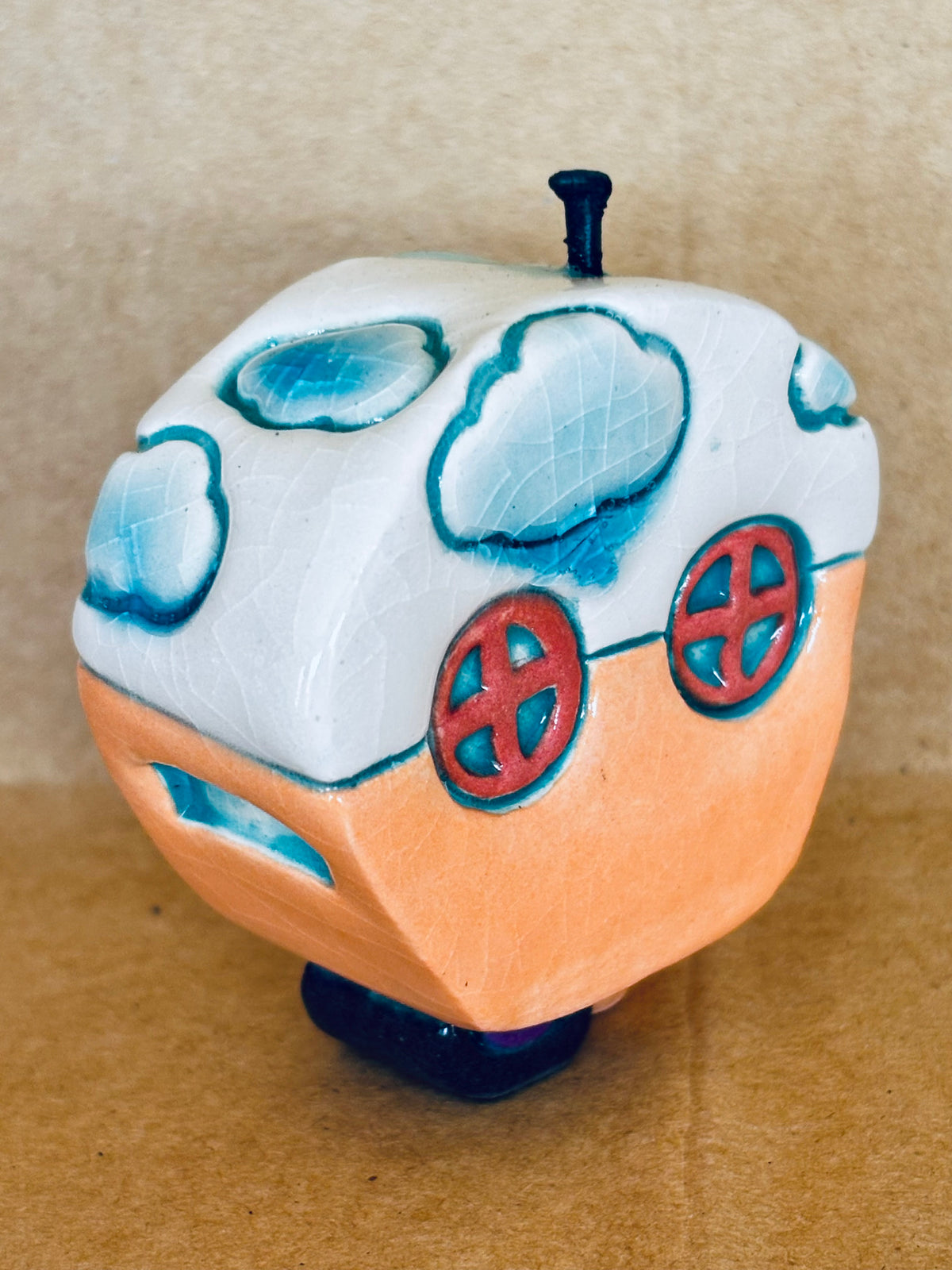Small Retro Collectable Ceramic Caravan 7