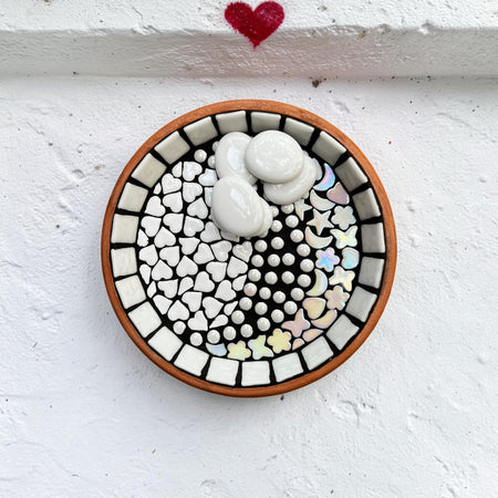 Mosaic Bee Bath.