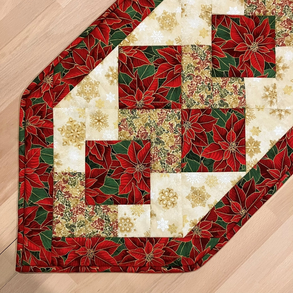 Christmas table runner handmade quilted Australia