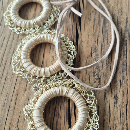 Exquisite 3-Tier Wire Crochet Necklace