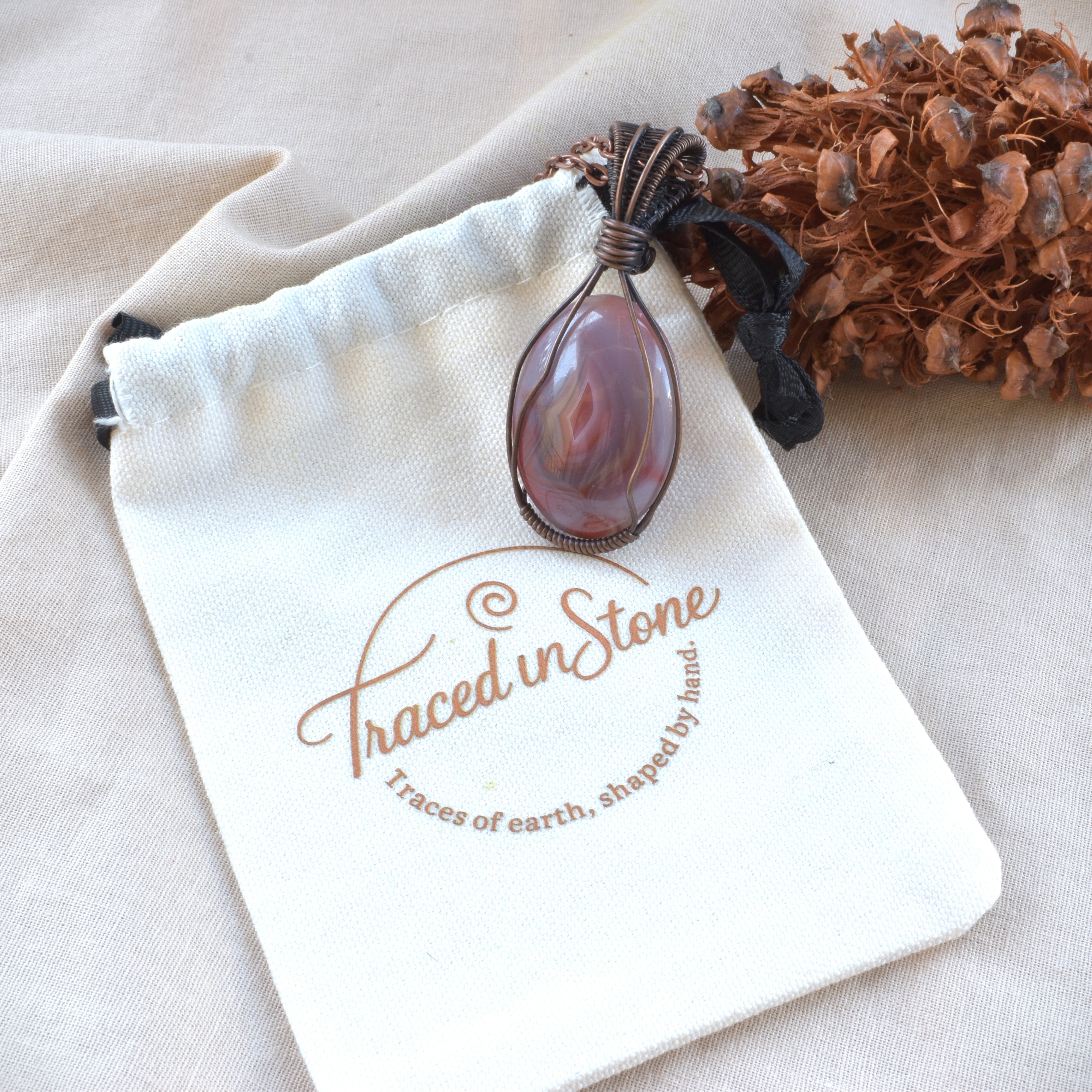 Copper Creek – Agate Creek Agate Wire Wrapped Pendant