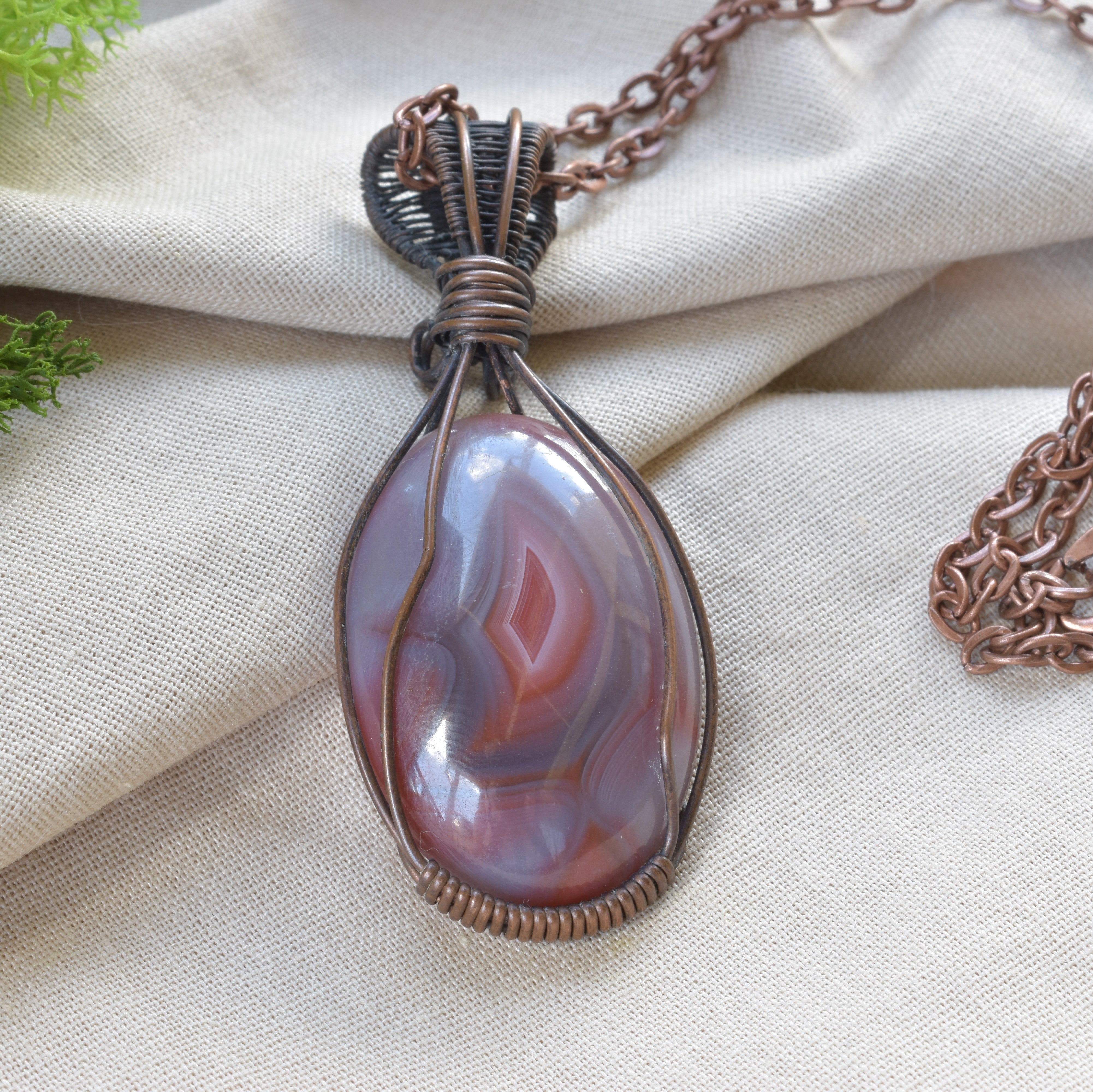 Copper Creek – Agate Creek Agate Wire Wrapped Pendant