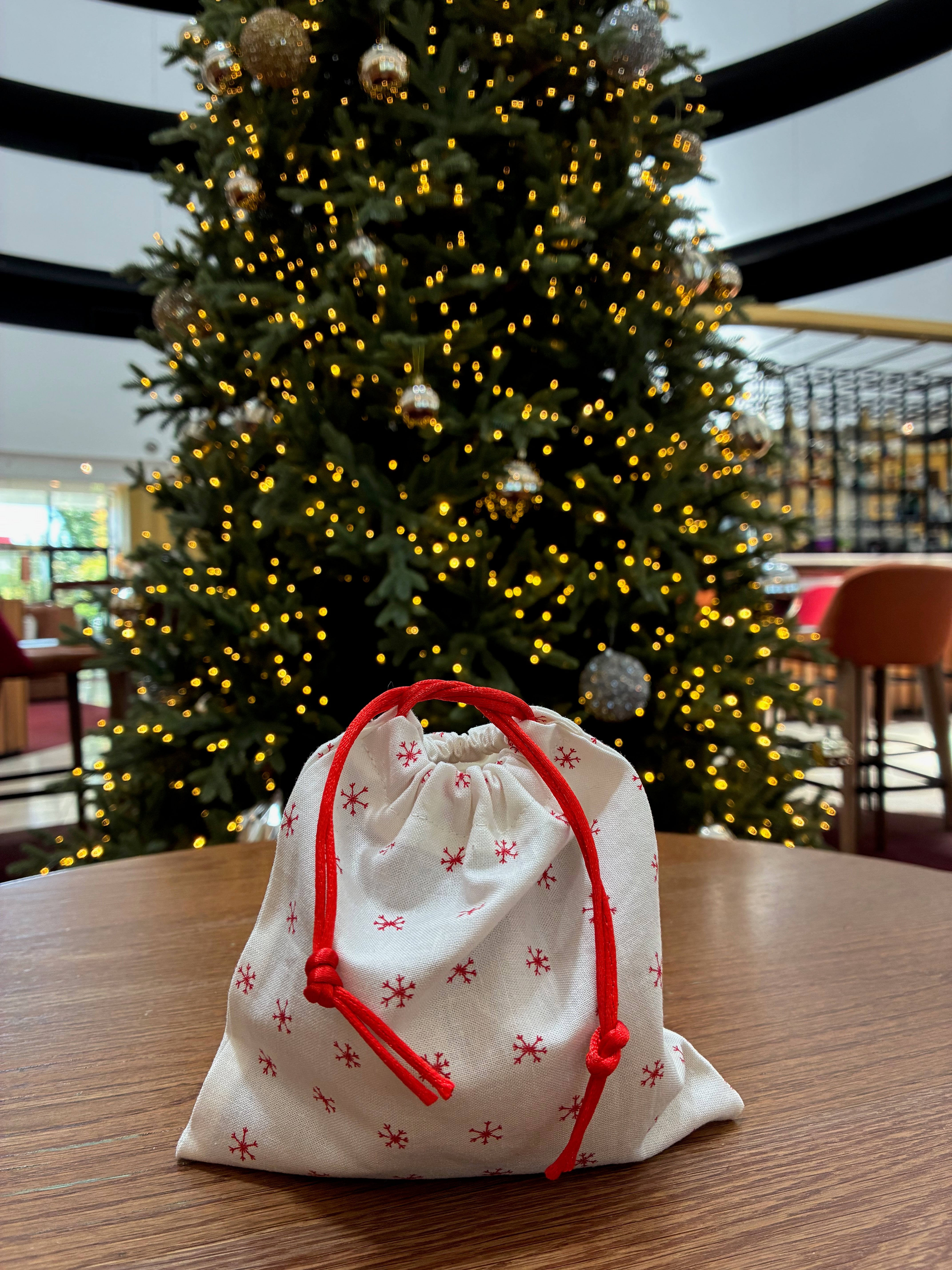 Handmade Fabric Christmas Gift Bags / reusable gift bags