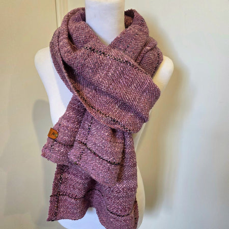 Hand Spun and Hand Woven long scarf