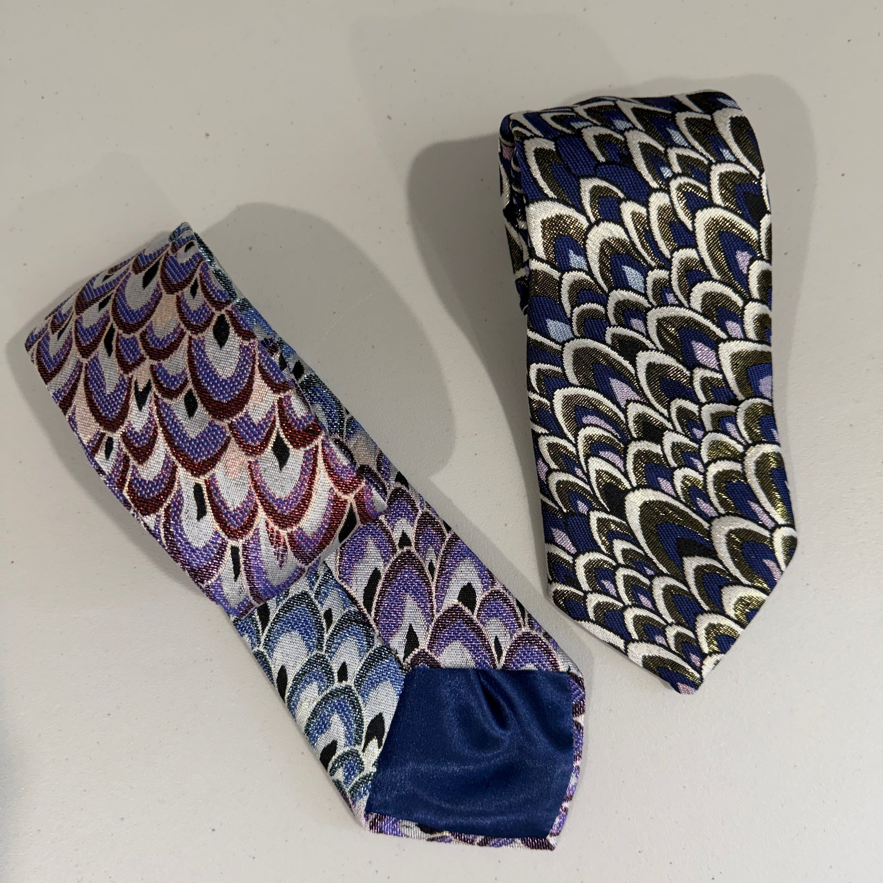 Neck Tie - Peacock Lilac