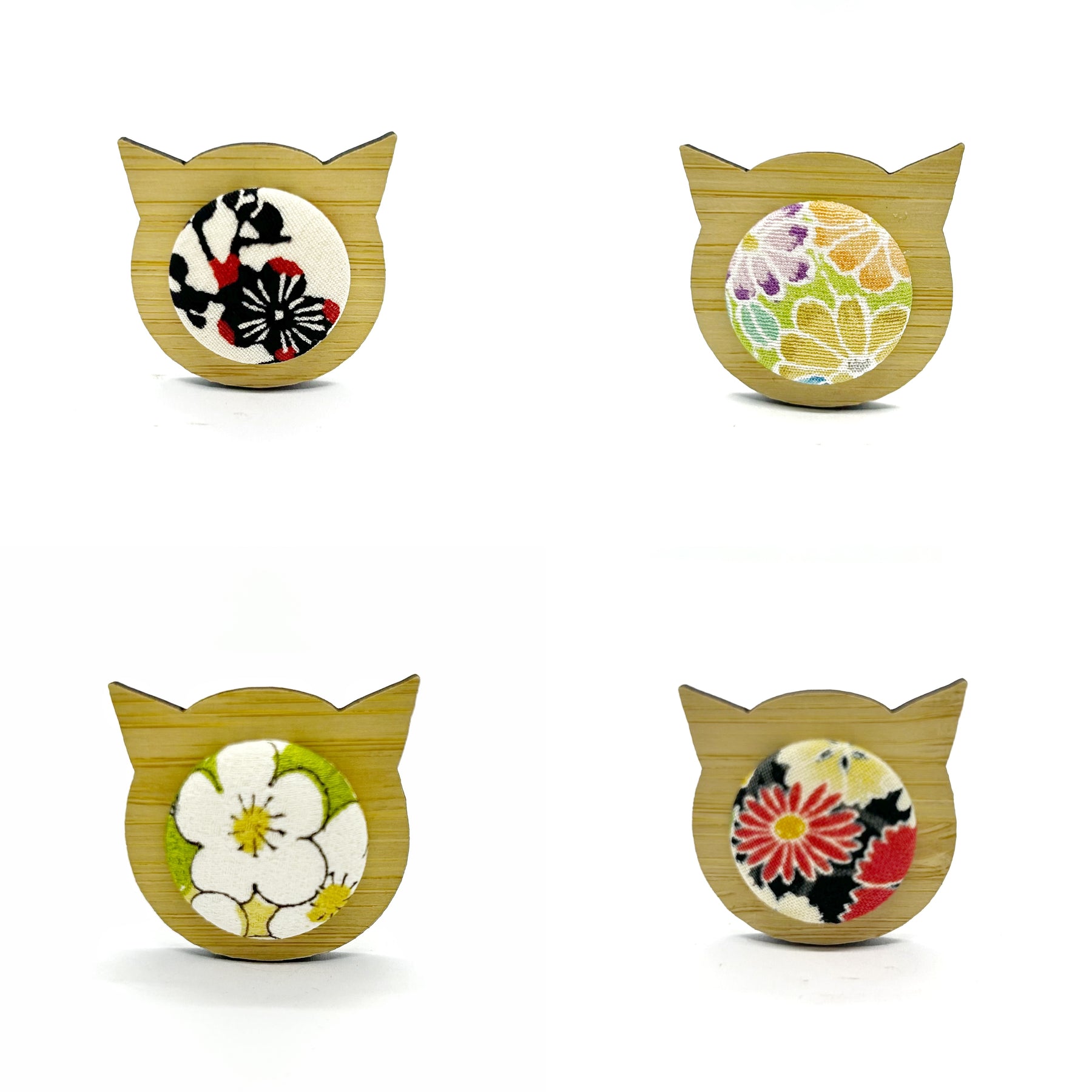 Kimono Cat Brooch