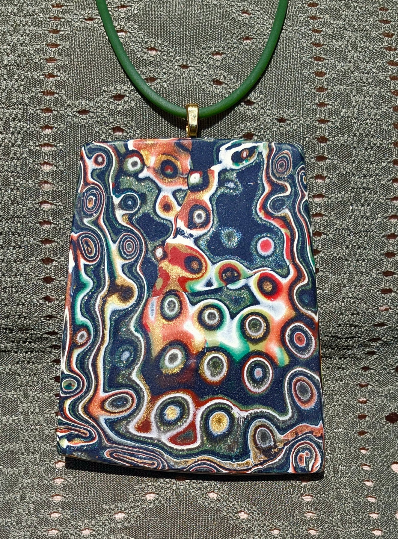 BONFIRE NIGHT - POLYMER CLAY PENDANT