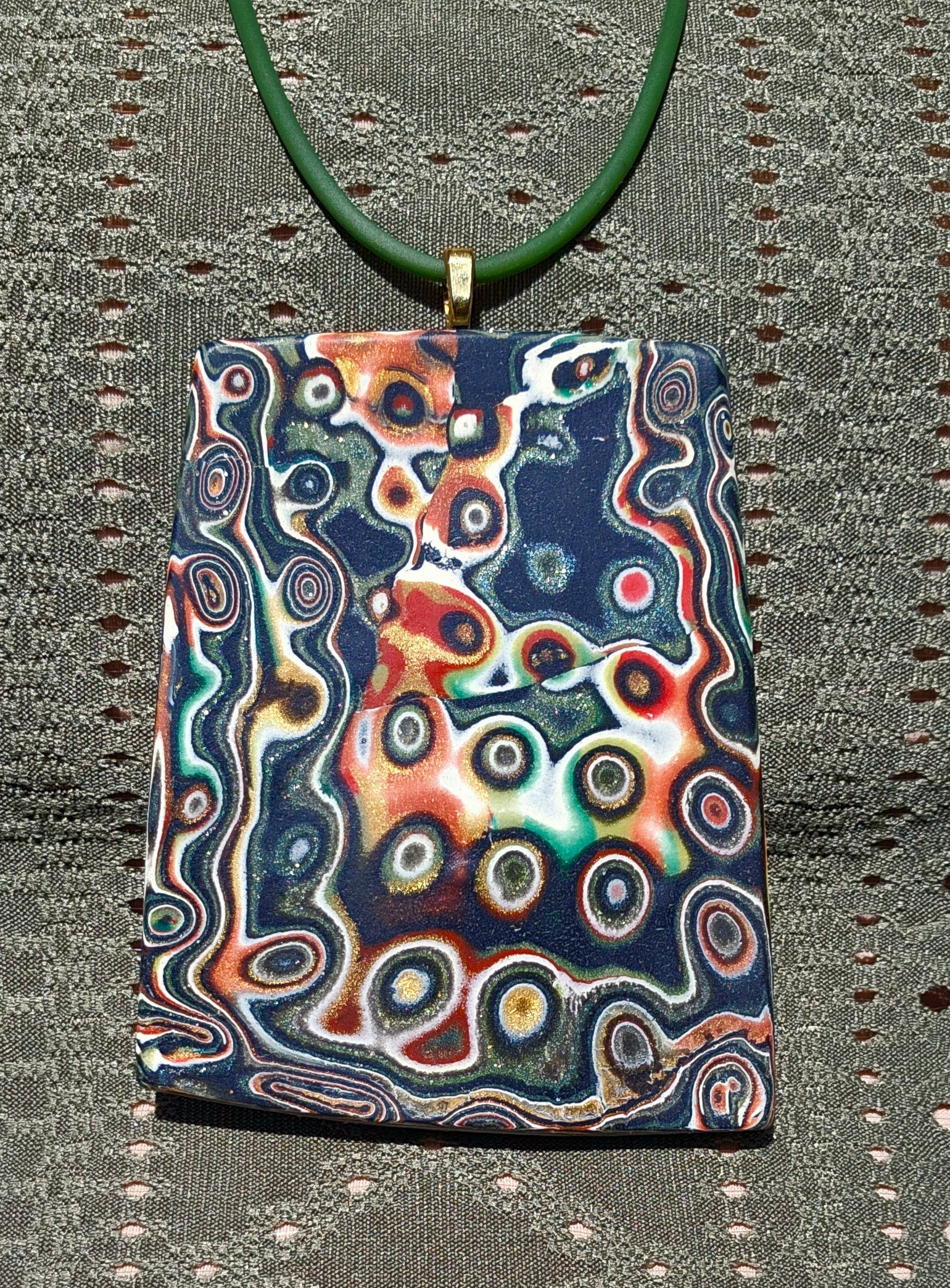 BONFIRE NIGHT - POLYMER CLAY PENDANT
