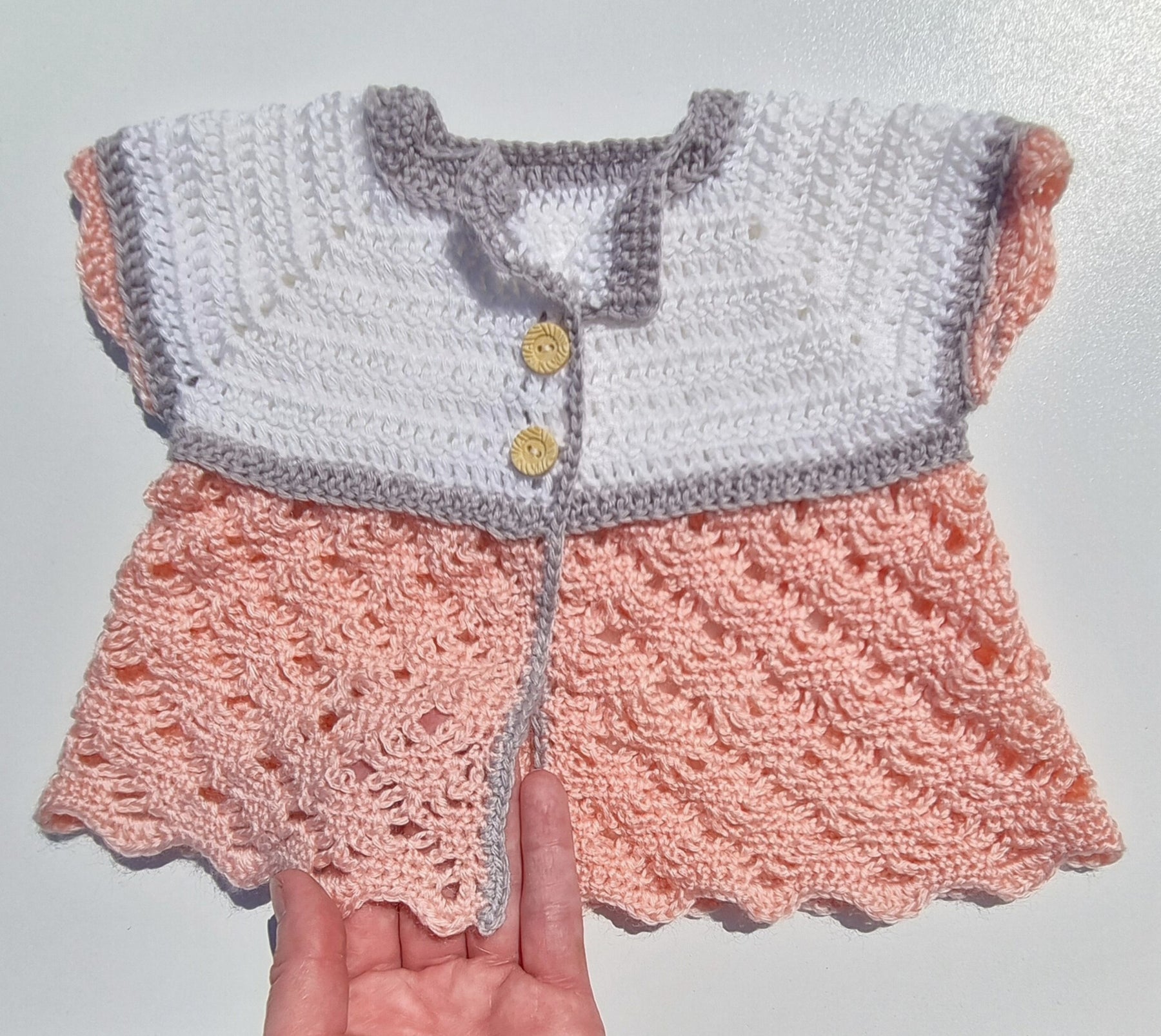 Summer top for baby girl - crochet