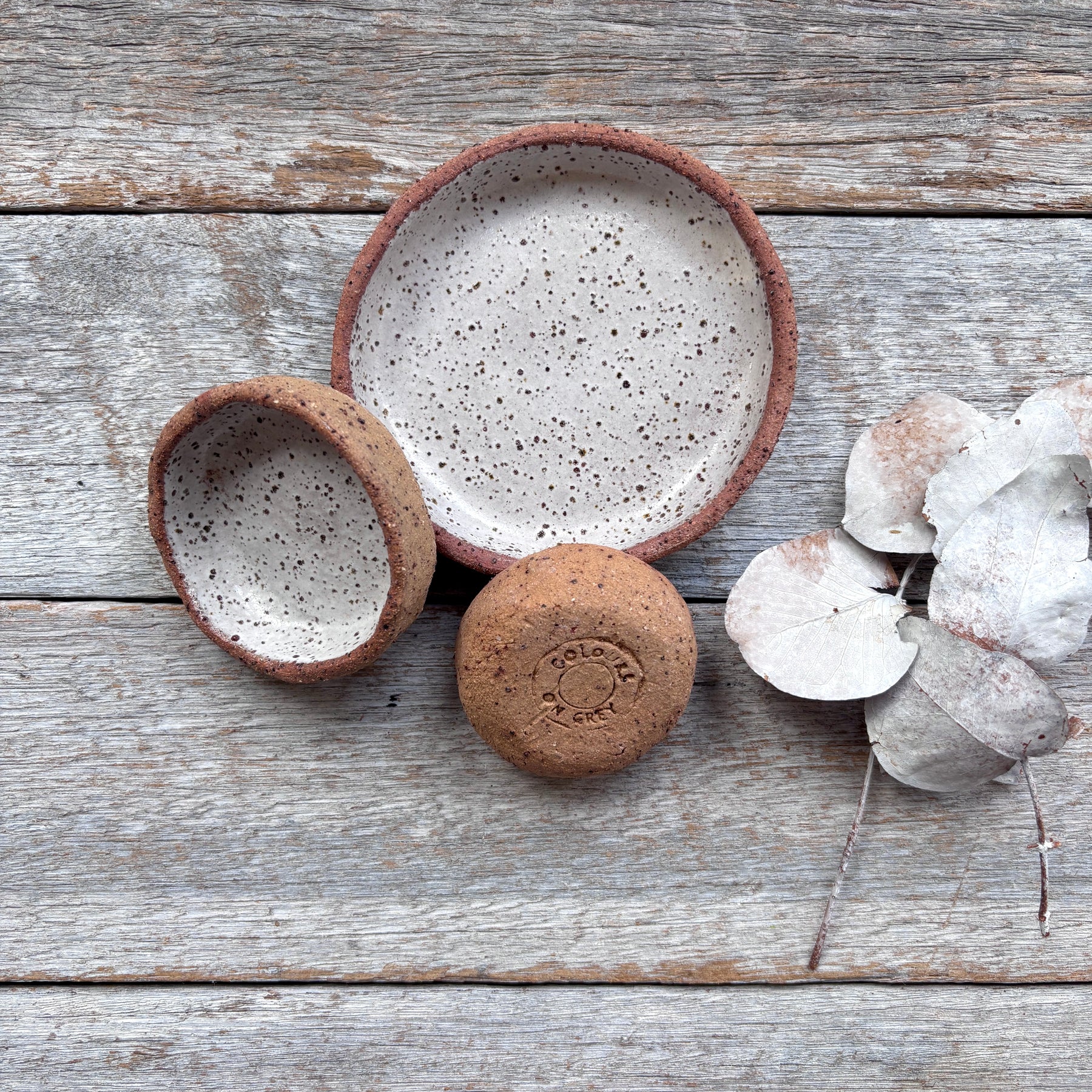 Rustic Ceramic Dishes | Set of 3 | SPRING SALE BUNDLE