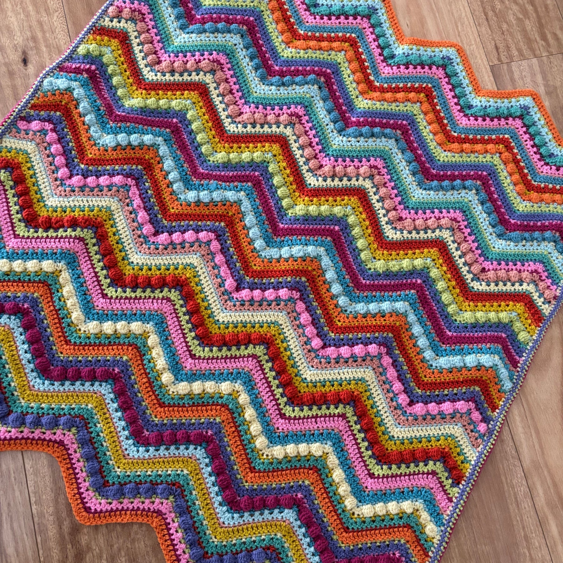 Kaleidoscope crochet baby blanket