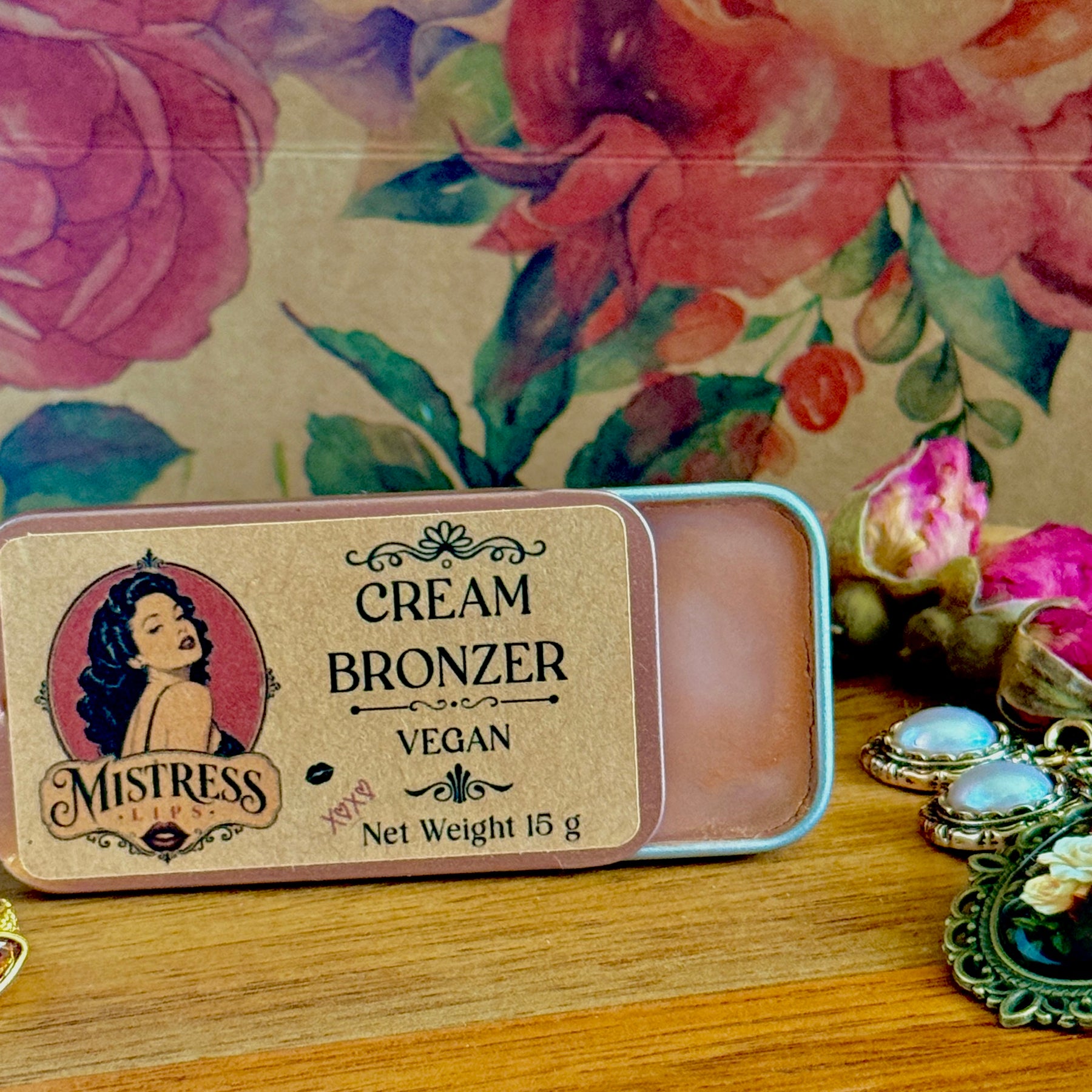 Highlighting Shimmer Cream Face & Body Bronzer - Artisan Handmade Vegan Makeup - Eco Friendly