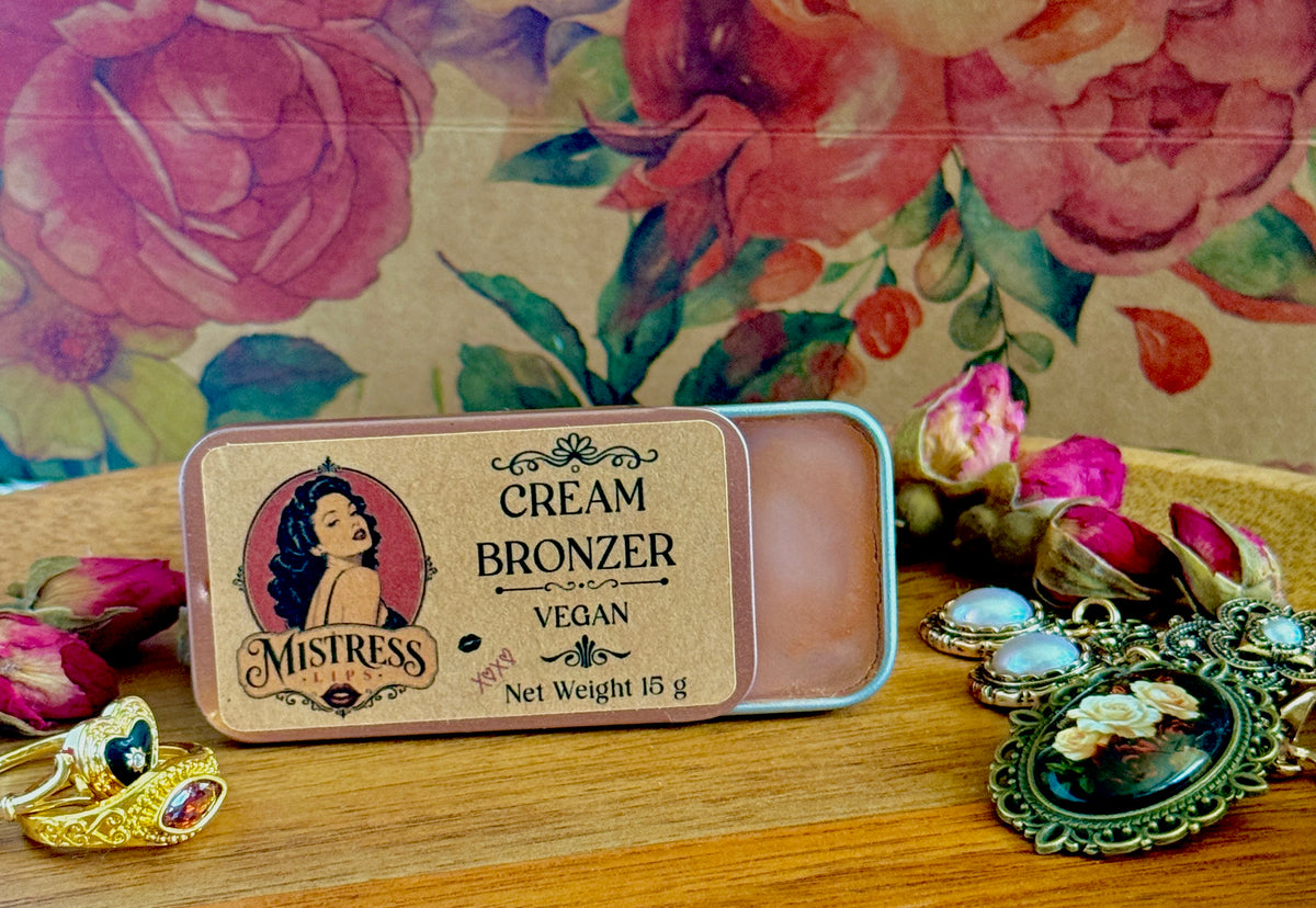 Highlighting Shimmer Cream Face & Body Bronzer - Artisan Handmade Vegan Makeup - Eco Friendly