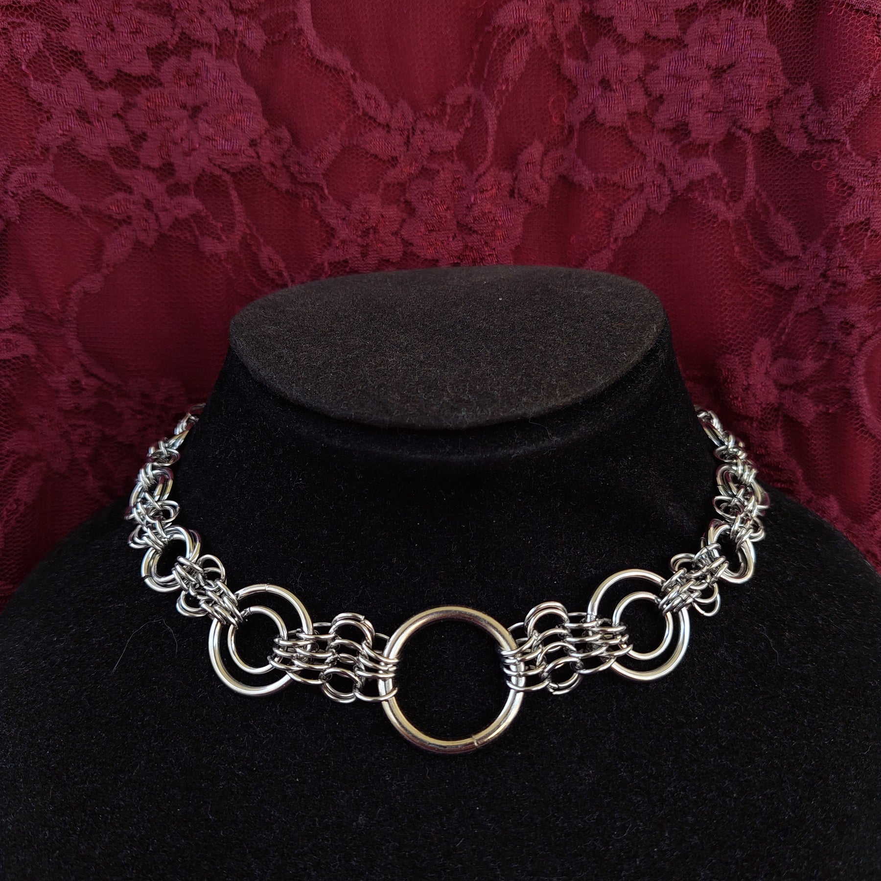 Statement chainmaille necklace