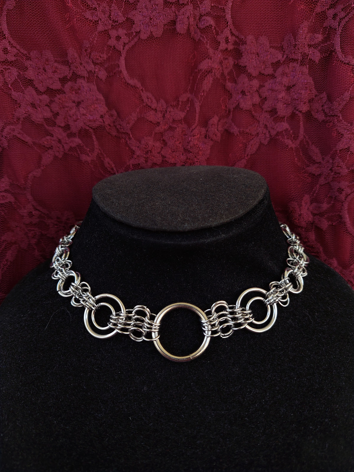 Statement chainmaille necklace