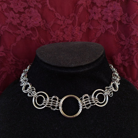 Statement chainmaille necklace