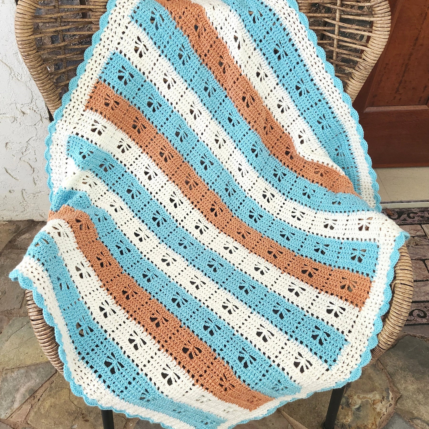 Call the Midwife Crocheted Blanket... Butterfly Variation