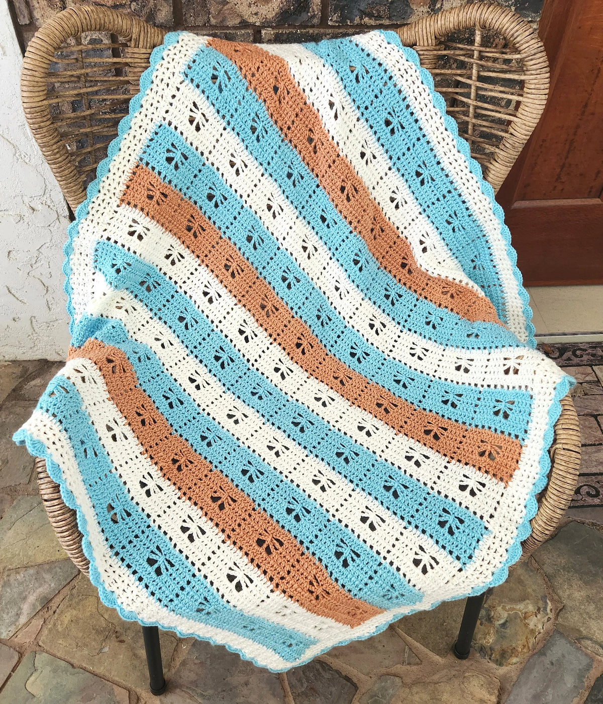 Call the Midwife Crocheted Blanket... Butterfly Variation