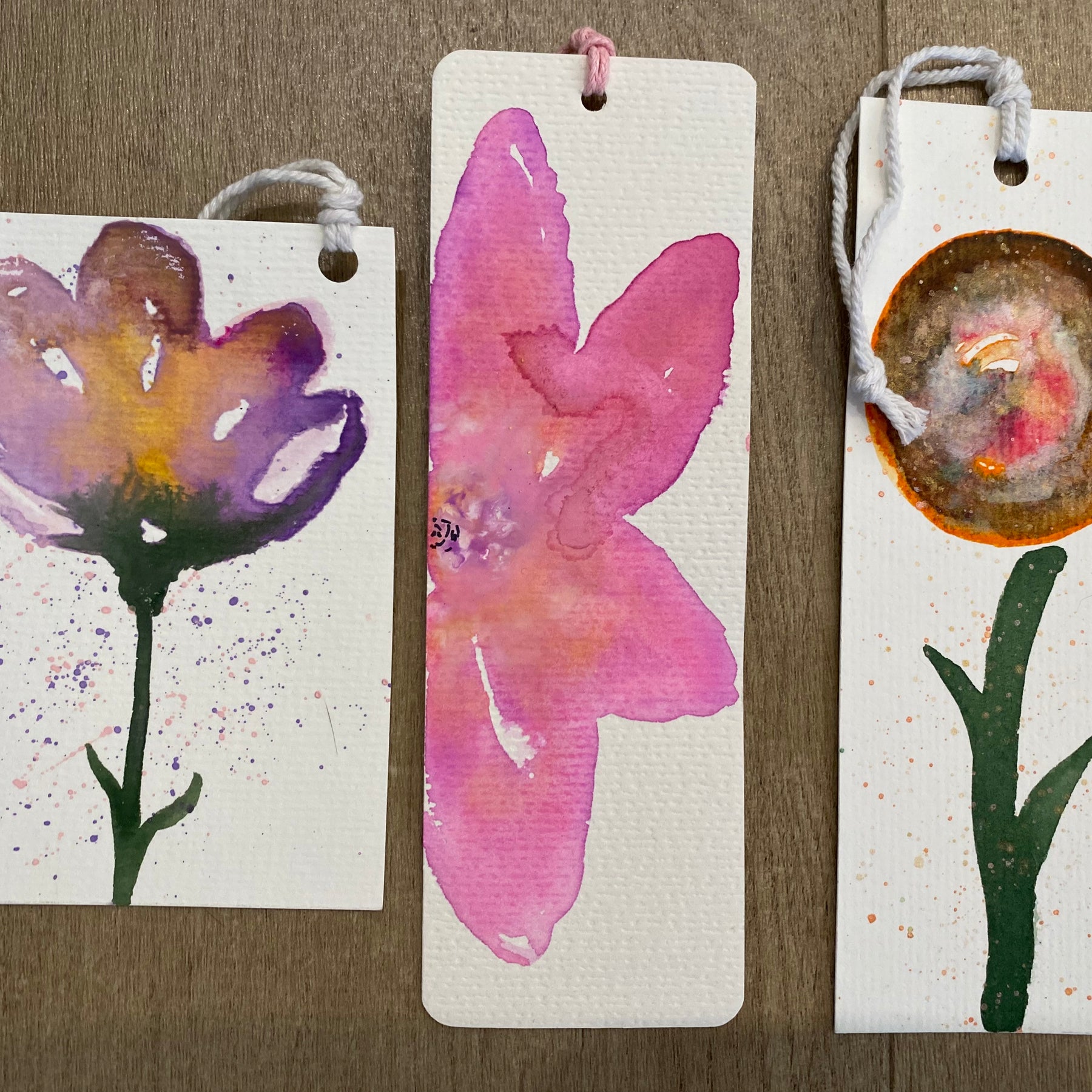 All Occasion Gift Bag – 6 Hand Painted Cards & Bookmarks plus a Pair of Earrings!