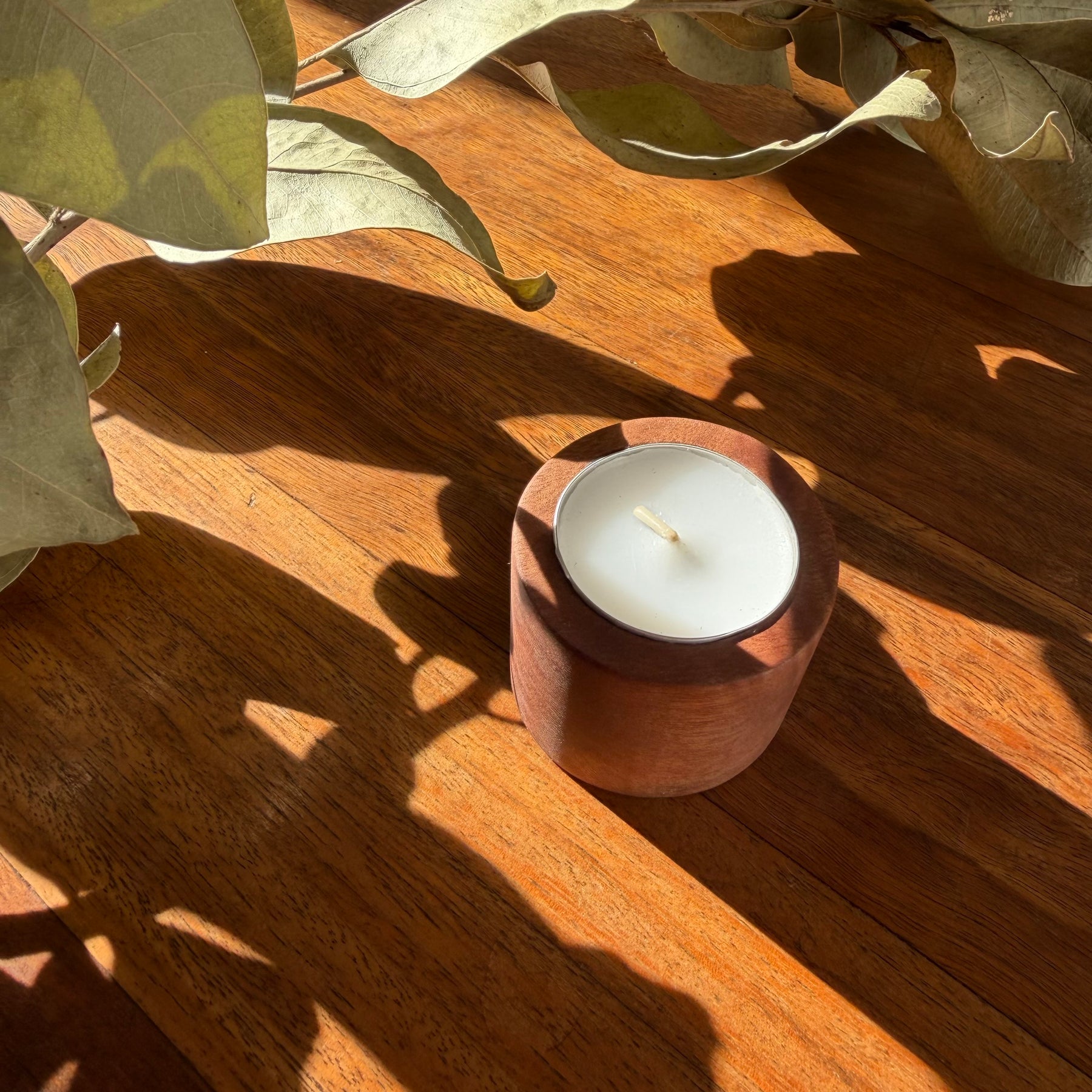 Wooden Tea Light Candle Holder