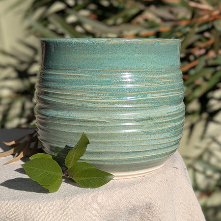 Large moss green cup