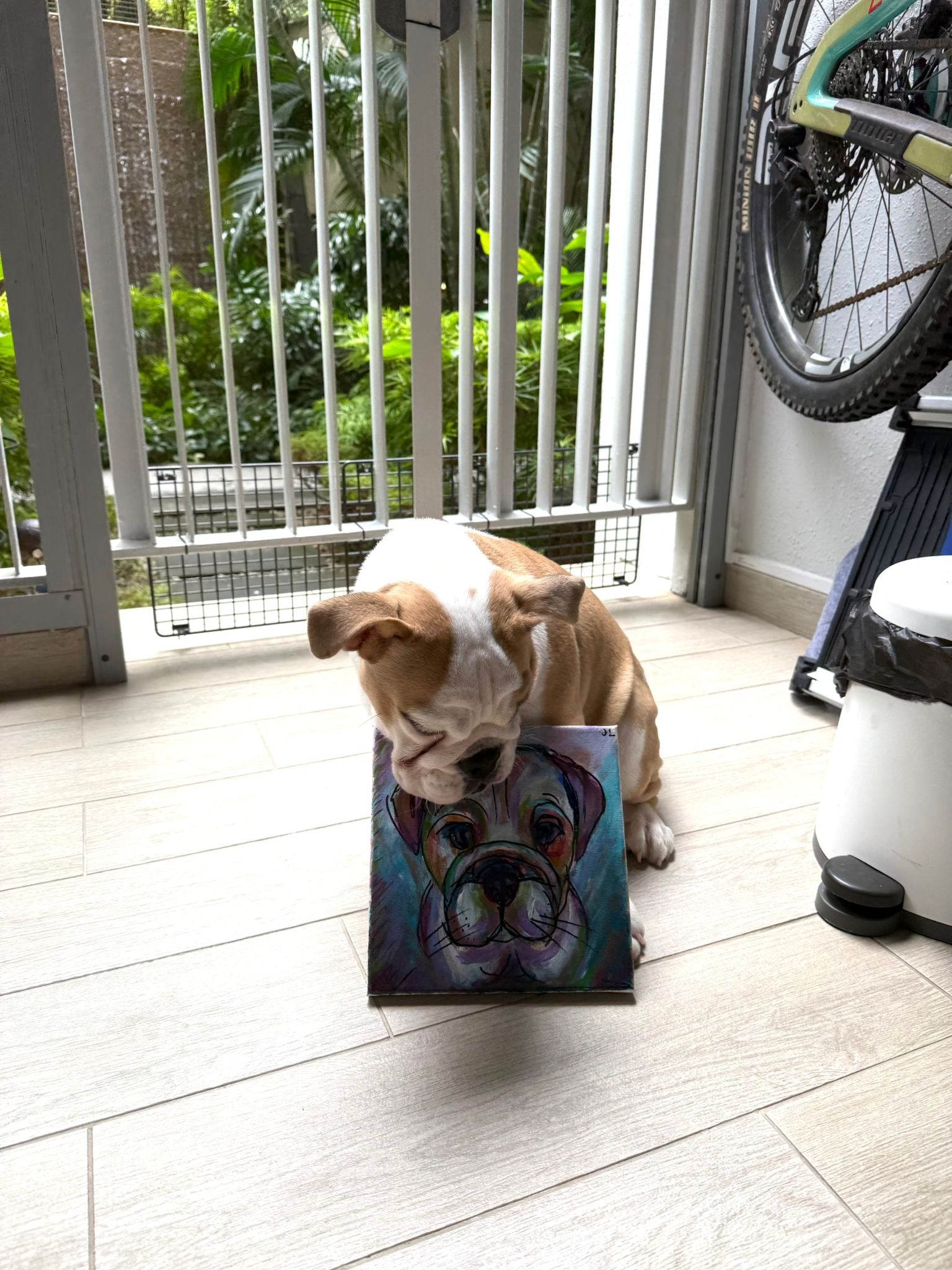 NEW Personalised Hand painted pet portraits coasters - Christmas Gift Set - Artwork & Coaster