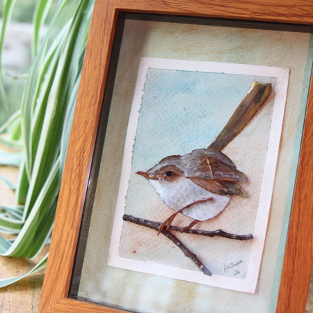Female Fairy Wren Original Artwork