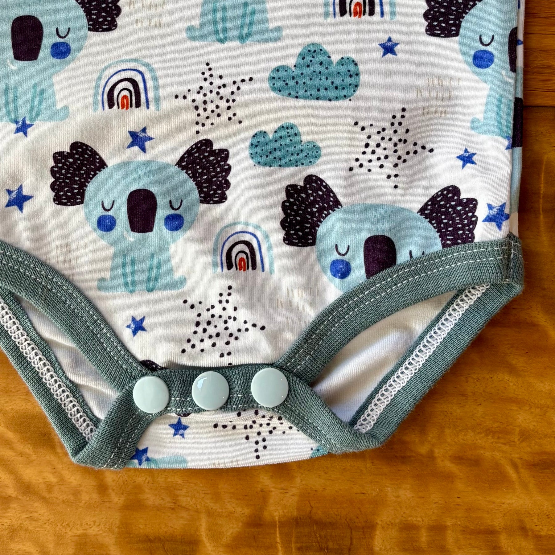 Baby Tank Bodysuit | Blue Koalas | Size premmie to 2 | Made to order