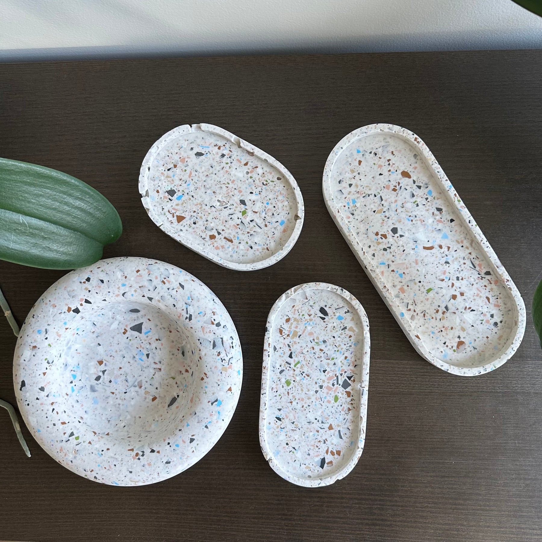 Terrazzo trinket trays | decorative terrazzo bowl