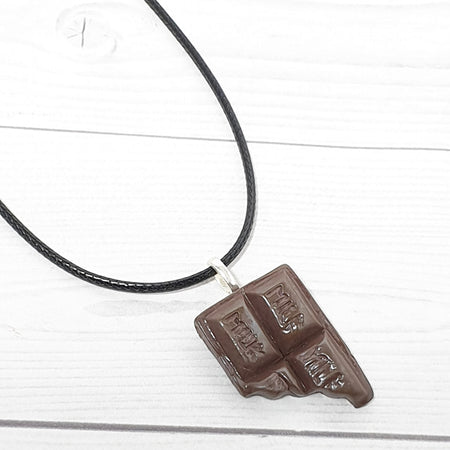 Novelty Miniature Food Chocolate Pendant Necklace