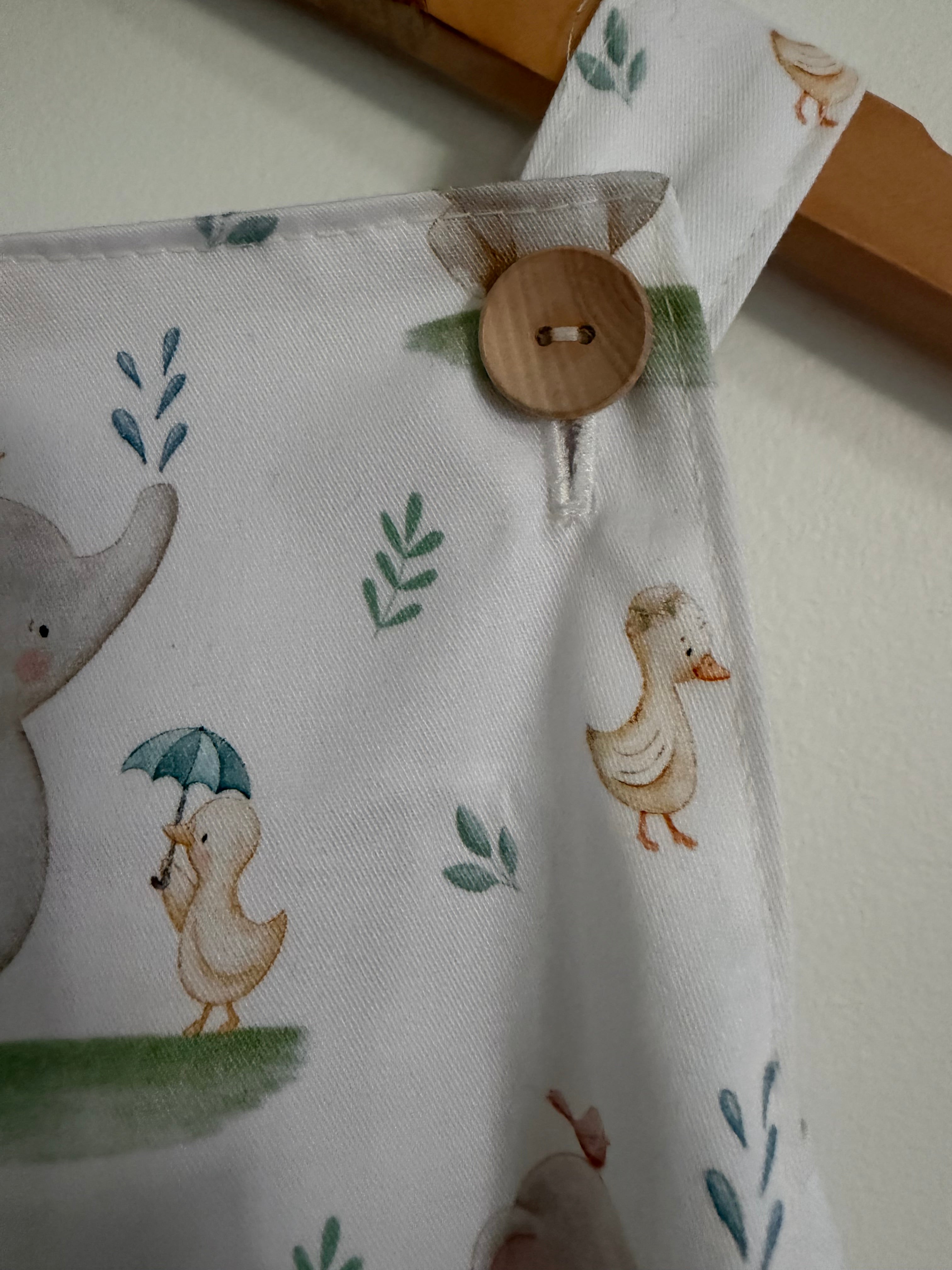 Baby Romper with Elephants & Ducks